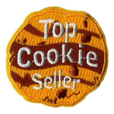 Top Cookie Seller Fun Patch - Cookie Shape