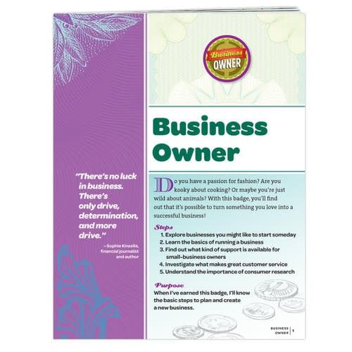 Badge Requirements - Junior Business Owner*
