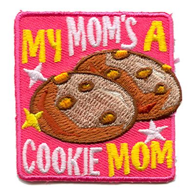 My Mom&#39;s a Cookie Mom Fun Patch (Pink)