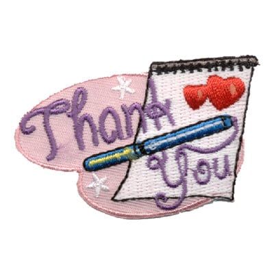 Thank You Fun Patch - Pen and paper