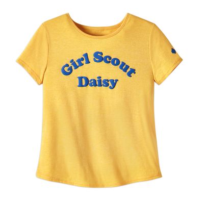 Daisy Curve Hem Yellow T-Shirt