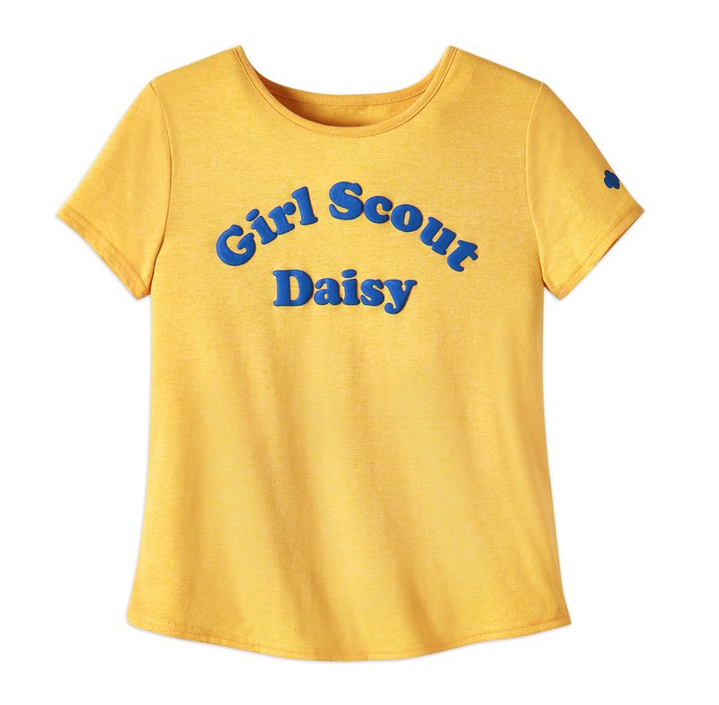 Daisy Curve Hem Yellow T-Shirt