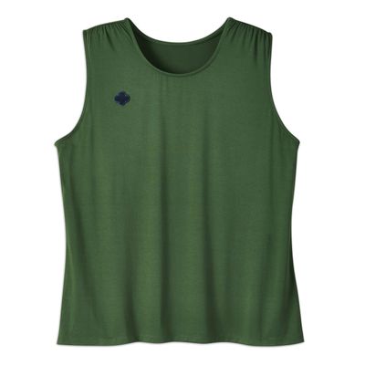 Adult Uniform Women&#39;s Scoop-Neck Tank Green