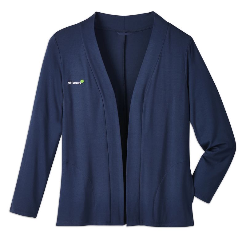 Adult Uniform Women&#39;s Open Front Cardigan Navy