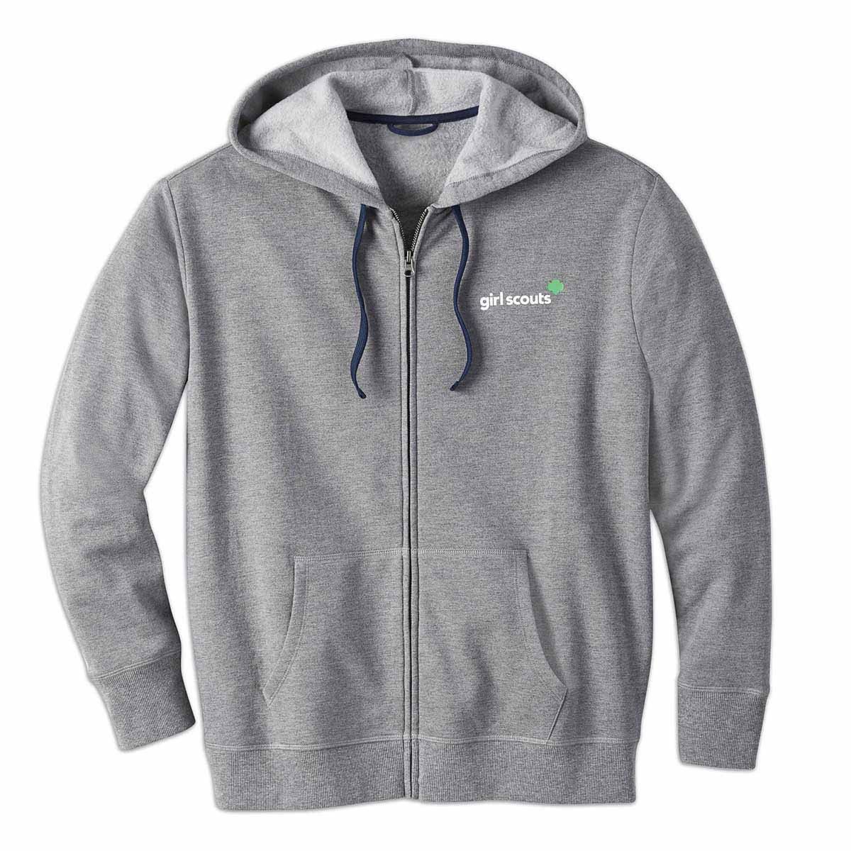 Adult Uniform Zip-Up Gray Hoodie