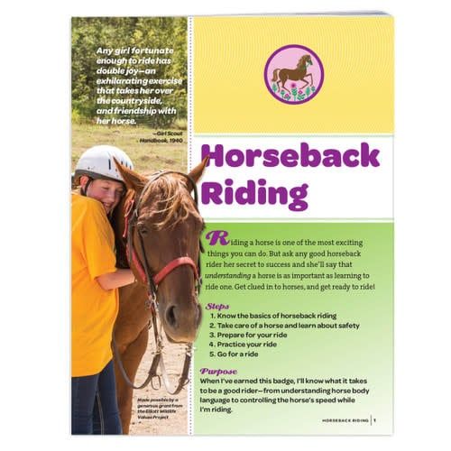 Badge Requirements - Junior Horseback Riding