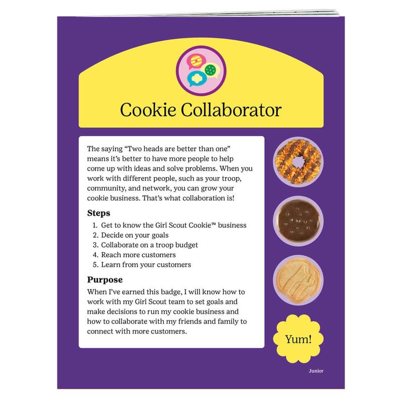 Badge Requirements - Junior Cookie Collaborator