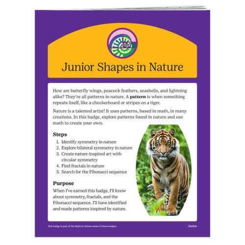 Badge Requirements - Junior Shapes in Nature