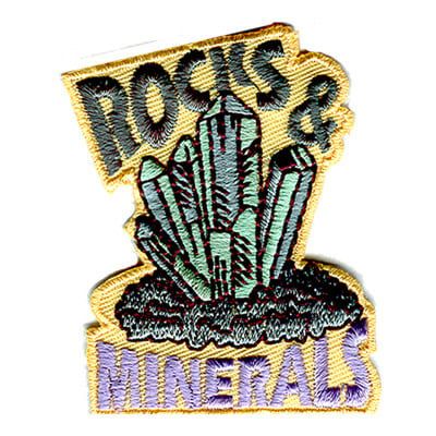Rocks and Minerals Fun Patch (Green/Yellow)