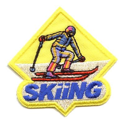 Skiing Fun Patch (yellow)