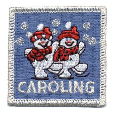 Caroling Fun Patch - Silver Snowmen