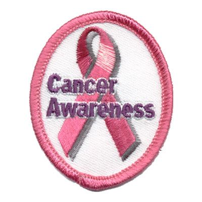 Cancer Awareness Ribbon Fun Patch