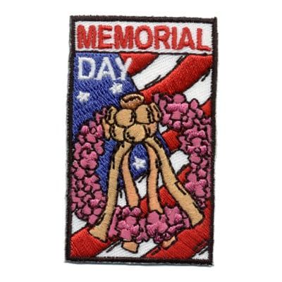 Memorial Day Fun Patch - Floral Wreath