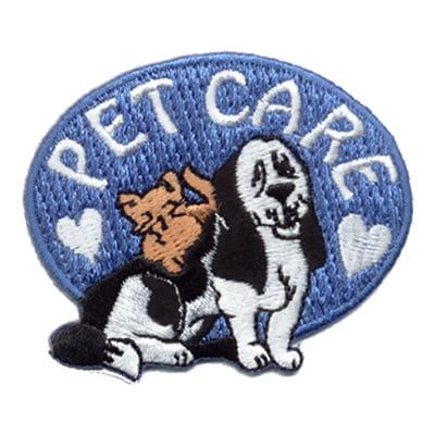 Pet Care Fun Patch (blue hearts)