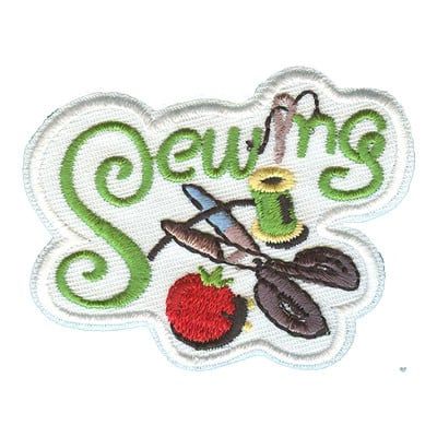 Sewing Fun Patch -  w/green letters