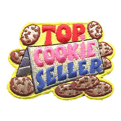 Top Cookie Seller Fun Patch - Yellow