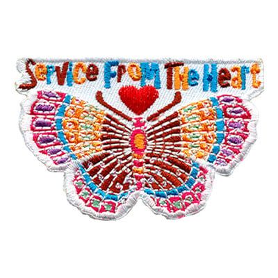 Service From the Heart Fun Patch (Butterfly)