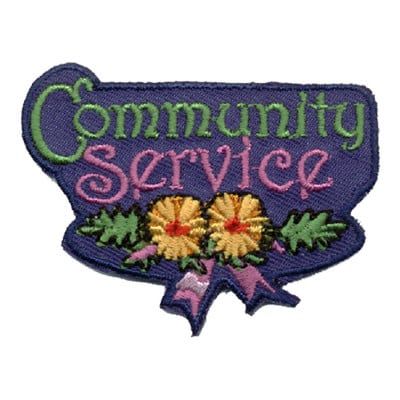 Community Service Fun Patch (Flowers)