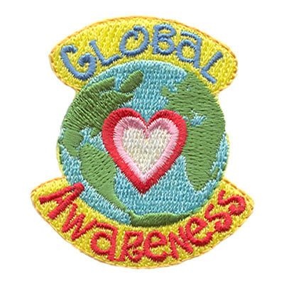 Global Awareness Fun Patch (Earth Heart)