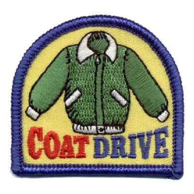 Coat Drive Fun Patch - green coat
