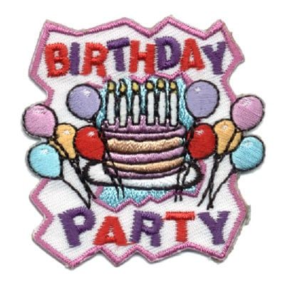 Birthday Party Fun Patch - Cake &amp; Balloons
