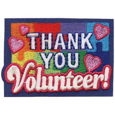 Thank You Volunteer Fun Patch