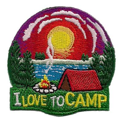I Love to Camp Fun Patch