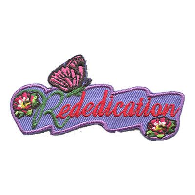 Rededication Fun Patch -flower/butterfly
