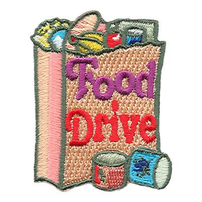 Food Drive Fun Patch - Grocery Bag