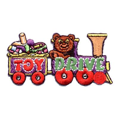 Toy Drive Fun Patch - train and bear