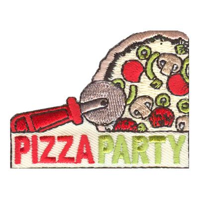 Pizza Party Fun Patch (w/pizza cutter)
