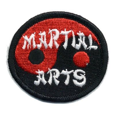 Martial Arts Fun Patch - (black and red)