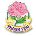 Thank You Fun Patch (pink rose) Thank You Fun Patch (pink rose)