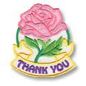 Thank You Fun Patch (pink rose)