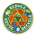 Reduce Reuse Recycle Fun Patch