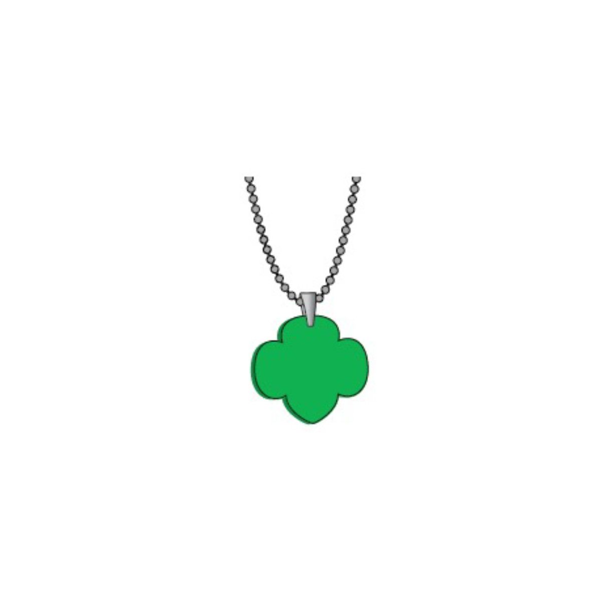 Trefoil Dog Tag Necklace