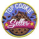 Top Cookie Seller Fun Patch (blue and pink)