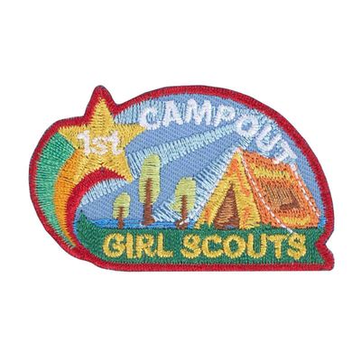 1st Camp Out Iron-On Patch