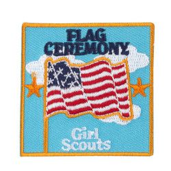 Flag Ceremony Iron On Patch