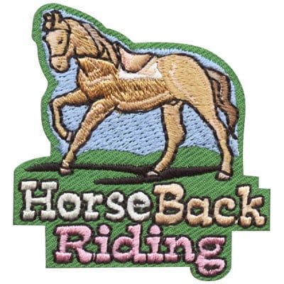 Horseback Riding Fun Patch (green)