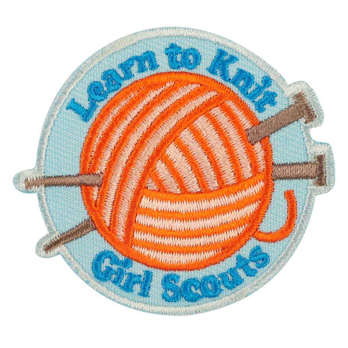 Learn to Knit Iron-On patch