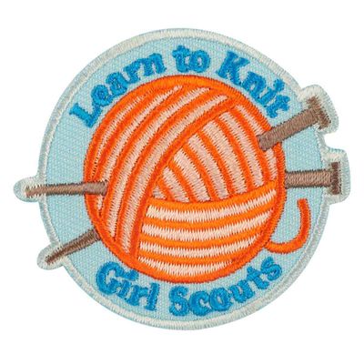 Learn to Knit Iron-On patch