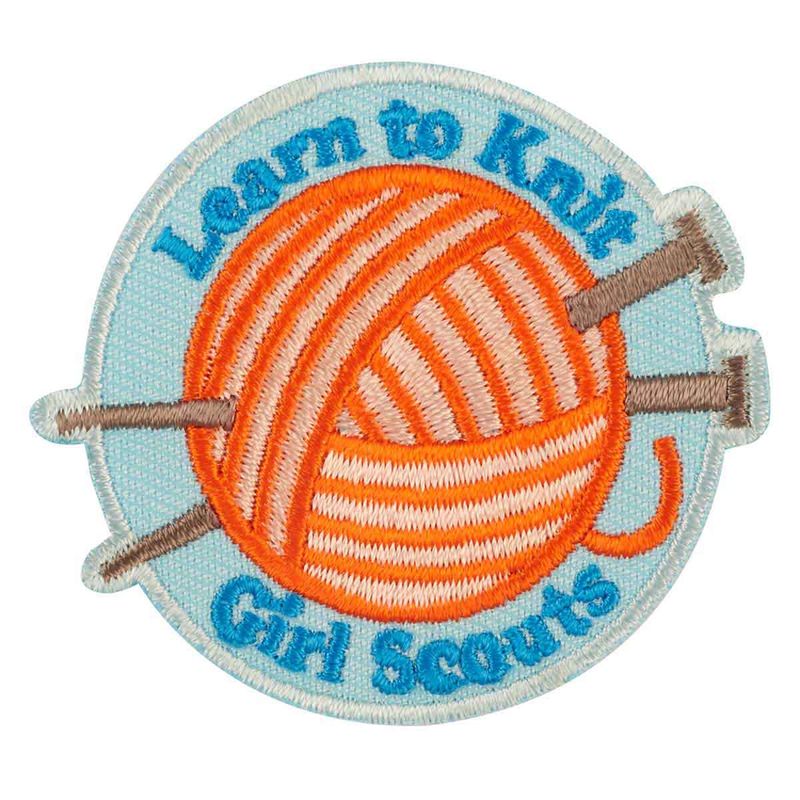 Learn to Knit Iron-On patch
