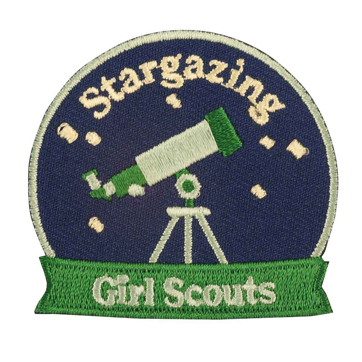 Stargazing Iron-On Fun Patch - Telescope