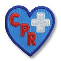 CPR Fun Patch (blue heart)