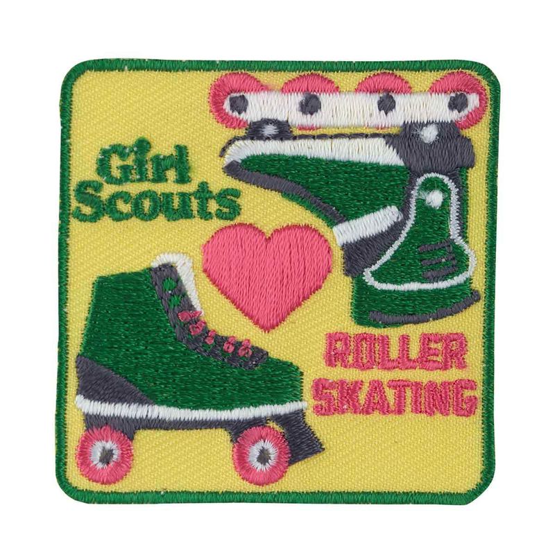 Girl Scouts Roller Skating Fun Patch