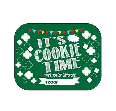 Foldable Cookie Sign - It&#39;s Cookie Time (Green)