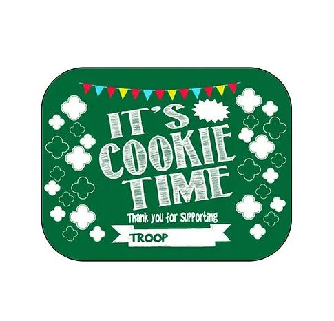 Foldable Cookie Sign - It&#39;s Cookie Time (Green)