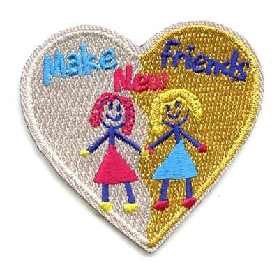 Make New Friends Fun Patch (heart)