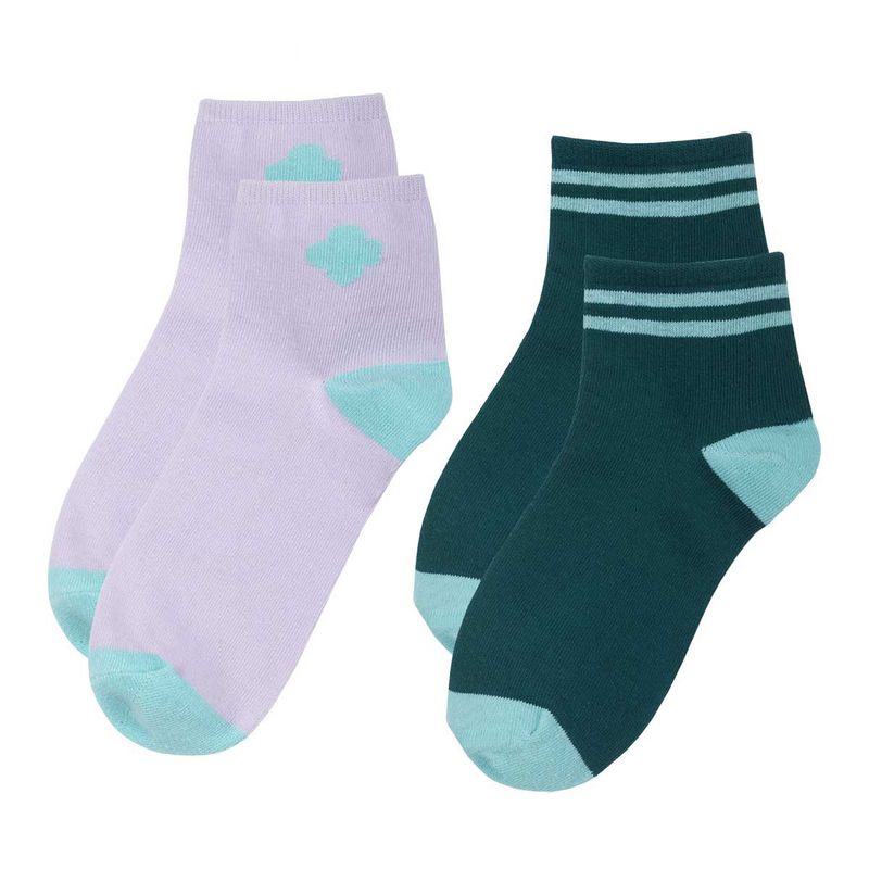 CSA Two Tone Crew Sock Set Women&#39;s 5-9